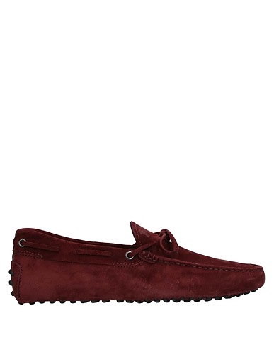 TOD'S Loafers Burgundy Leather