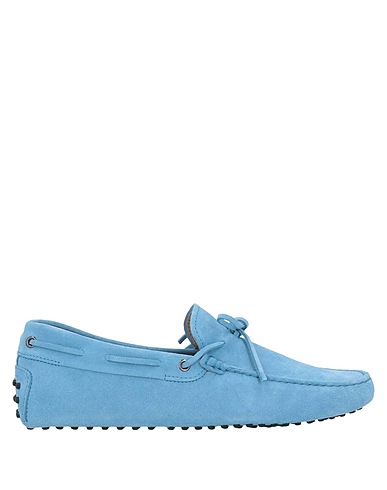TOD'S モカシン スカイブルー 革（なめし加工）