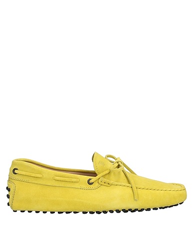 TOD'S モカシン ライムグリーン 革（なめし加工）