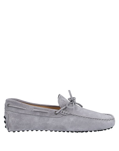 TOD'S モカシン ライトグレー 革（なめし加工）