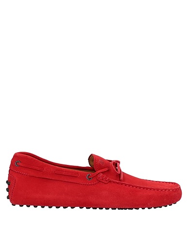 TOD'S Mocassino Rosso Pelle