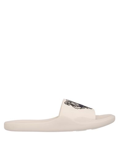 Kenzo White Rubber Sandals In White