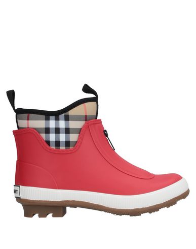 red burberry boots