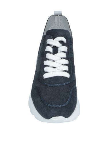 Shop Hogan Woman Sneakers Midnight Blue Size 6 Soft Leather