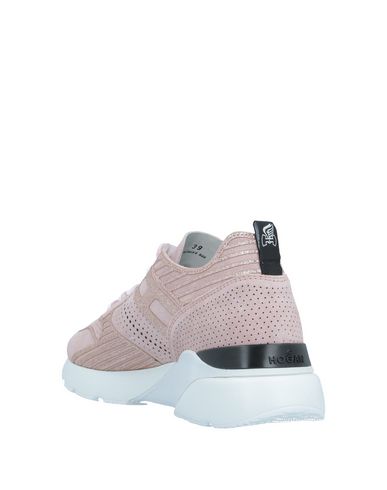 Shop Hogan Woman Sneakers Blush Size 6 Soft Leather In Pink