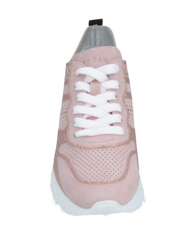 Shop Hogan Woman Sneakers Blush Size 6 Soft Leather In Pink