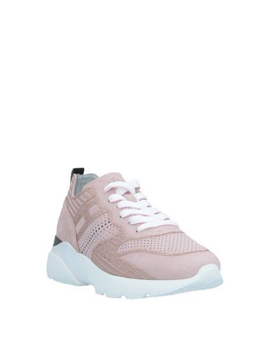 Shop Hogan Woman Sneakers Blush Size 6 Soft Leather In Pink