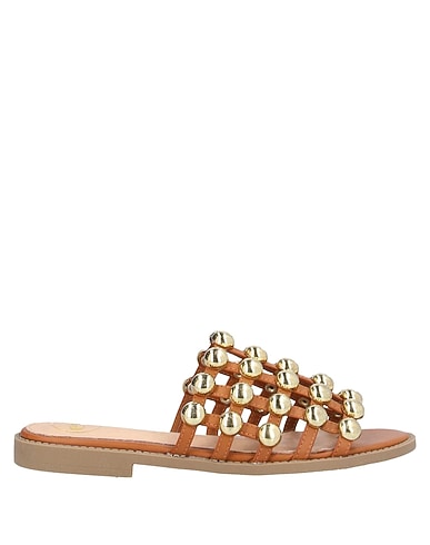 EXE' Sandalen Braun Gewebefasern