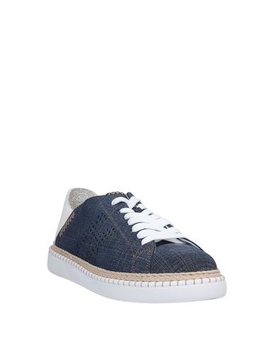 Shop Hogan Woman Sneakers Blue Size 6 Leather