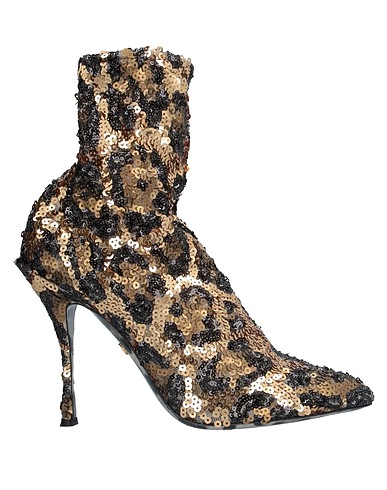 DOLCE&GABBANA Stiefelette Gold Andere Fasern