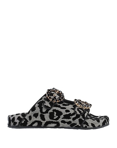 DOLCE&GABBANA Sandali Nero Fibre tessili