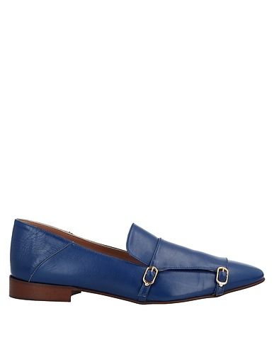 L' AUTRE CHOSE Loafers Blue Soft Leather