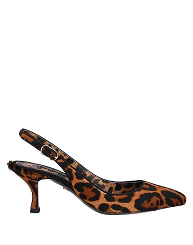 DOLCE&GABBANA Escarpins Marron 87% Cuir de veau, 13% Viscose