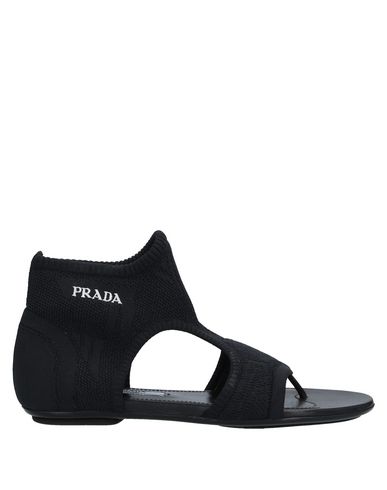 prada elasticated logo strap sandals