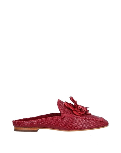 CAFèNOIR Mules und Clogs Ziegelrot Leder