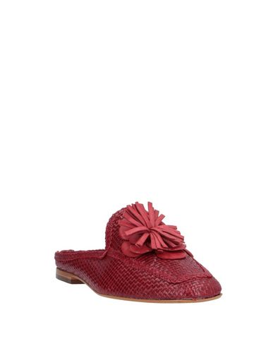 Cafènoir Woman Mules & Clogs Brick Size 6 Leather In Red