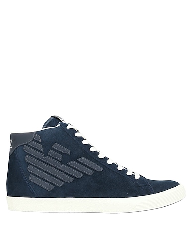 EA7 Sneakers Midnight blue 100% Bovine leather