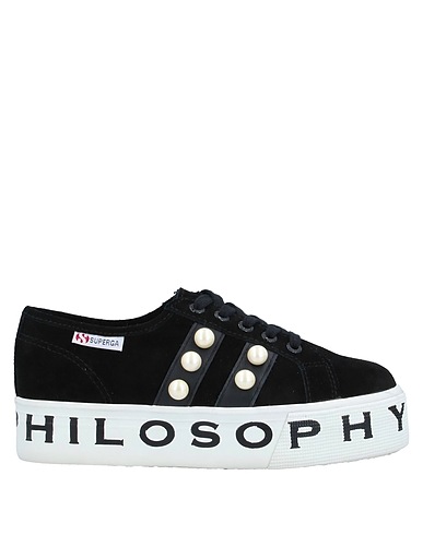 SUPERGA x PHILOSOPHY di LORENZO SERAFINI Sneakers Schwarz Leder