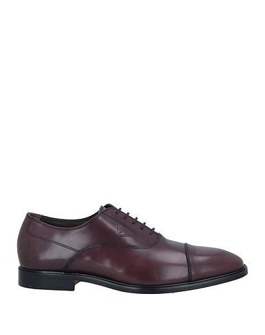 TOD'S レースアップシューズ チョコレートブラウン 革（なめし加工）