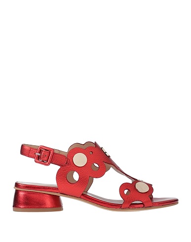 JULI PASCAL Paris Sandalen Rot Leder