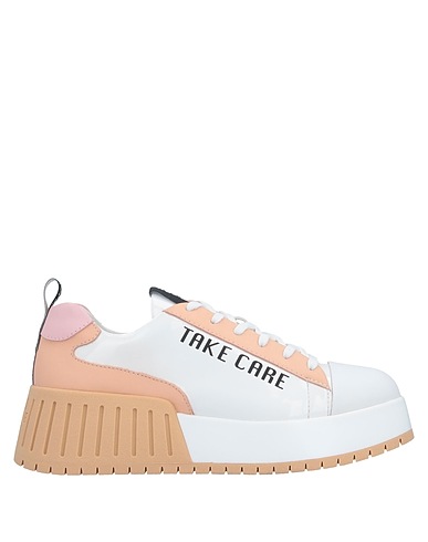 RUCOLINE Sneakers White Soft Leather, Textile fibers