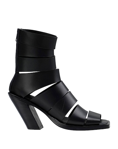 ANN DEMEULEMEESTER Sandals Black Cowhide