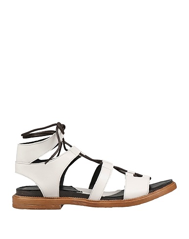 FABBRICA DEI COLLI Sandals White Leather