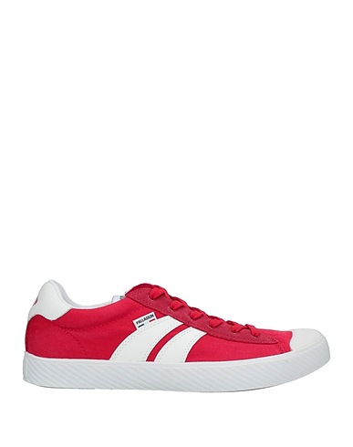 PALLADIUM Sneakers Rosso Fibre tessili, Pelle