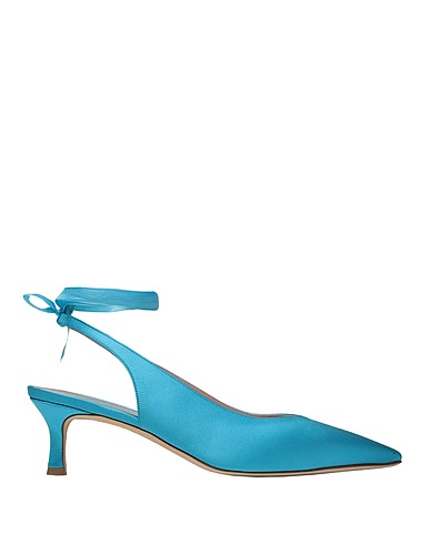 8 by YOOX Pump Azure 100% Synthetic fibers