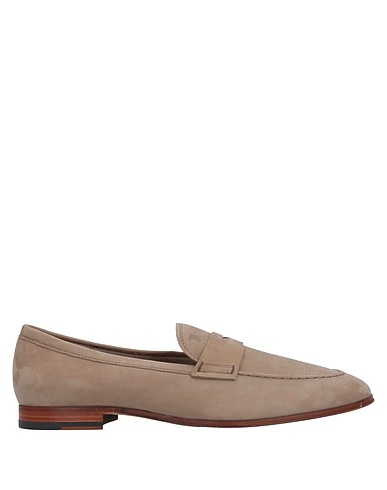 TOD'S Loafers Khaki Leather
