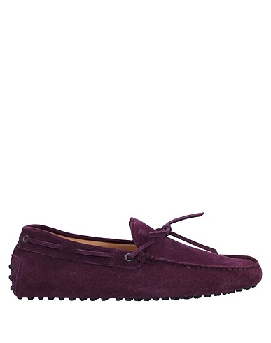 TOD'S Mokassins Dunkelviolett Leder