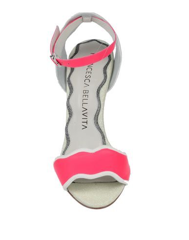 Shop Francesca Bellavita Woman Sandals Fuchsia Size 11 Rubber, Soft Leather In Pink