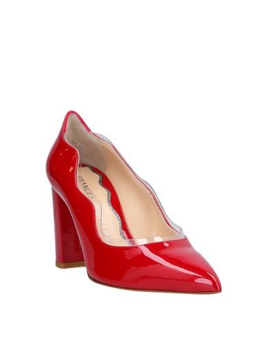 Shop Francesca Bellavita Woman Pumps Red Size 8 Soft Leather