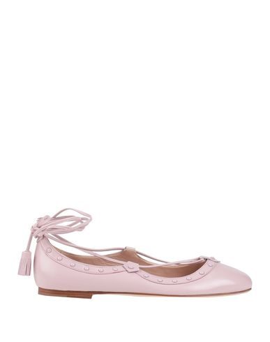 Shop Tod's Woman Ballet Flats Pink Size 5 Soft Leather