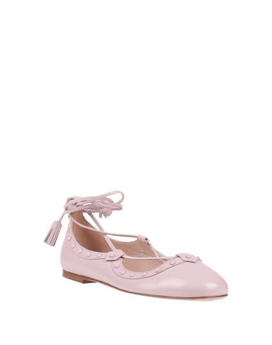 Shop Tod's Woman Ballet Flats Pink Size 5 Soft Leather