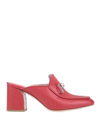 Tod's Woman Mules & Clogs Red Size 7.5 Soft Leather In Red