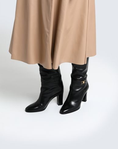 Celine Knee Boots In Black