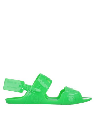 Off-white Sandals In Green