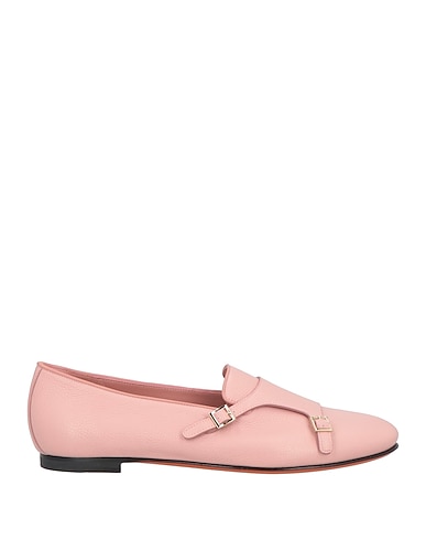 SANTONI Loafers Pink Leather