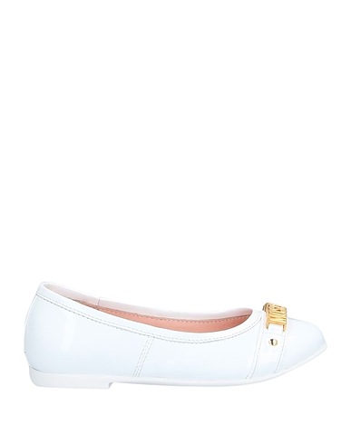 MOSCHINO Ballerine Bianco Pelle
