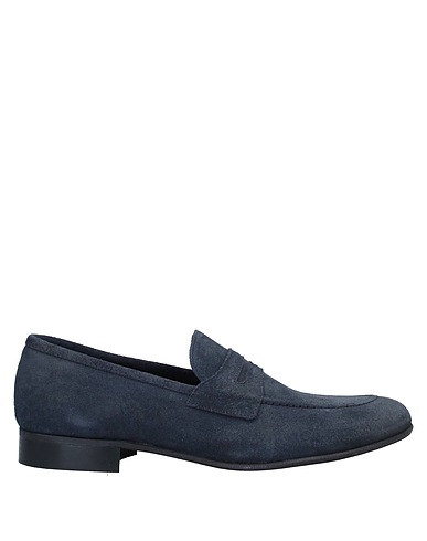GREY DANIELE ALESSANDRINI Loafers Midnight blue Soft Leather