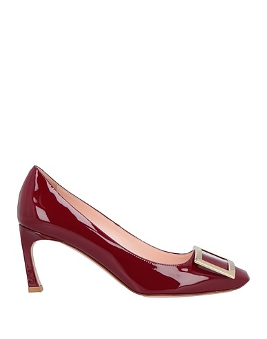 ROGER VIVIER Court Burgundy Leather