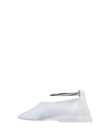Jil Sander Ballet Flats In White