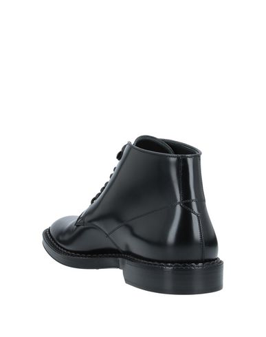 Dolce & Gabbana Black Leather Men Short Boots Lace Up Shoes In Black