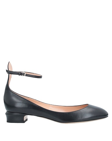 VALENTINO GARAVANI Ballet flats Black Leather