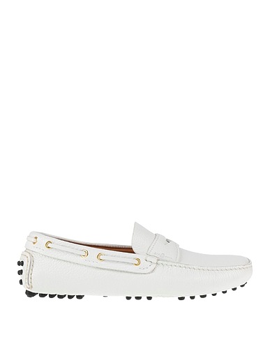 CARSHOE Loafers White Soft Leather