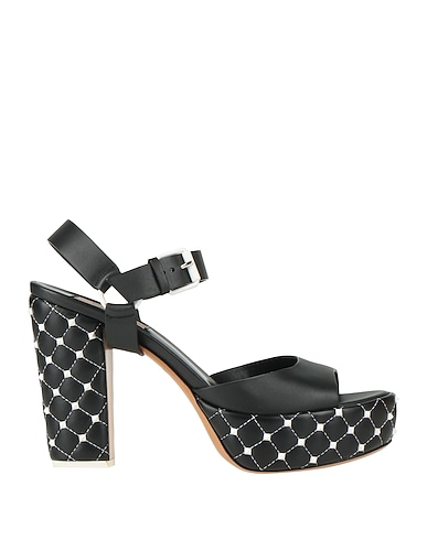 VALENTINO GARAVANI Sandals Black Leather