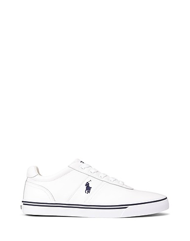 POLO RALPH LAUREN Sneakers HANFORD LEATHER SNEAKER
 White 100% Leather