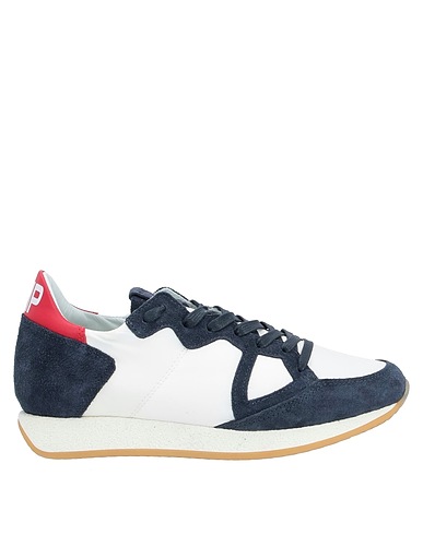 PHILIPPE MODEL Sneakers White Leather, Textile fibers