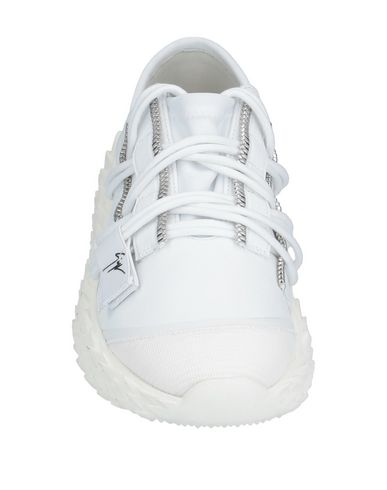 Shop Giuseppe Zanotti Woman Sneakers White Size 10 Soft Leather, Textile Fibers